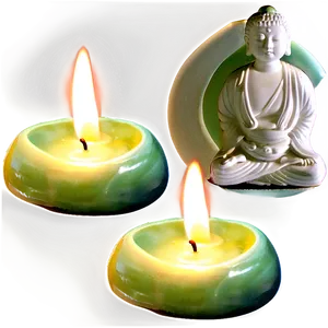 Meditation Zen Candle PNG 05242024