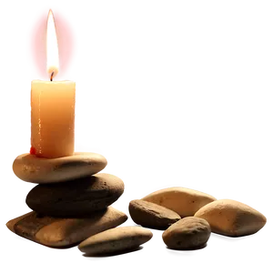 Meditation Zen Candle PNG 70