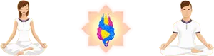 Meditationand Energy Visualization PNG