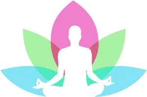 Meditative Yoga Pose Lotus Background PNG image