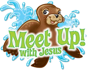 Meet Up With Jesus Seal Illustration
