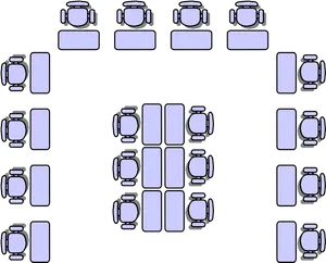 Meeting Room Tableand Chairs Layout