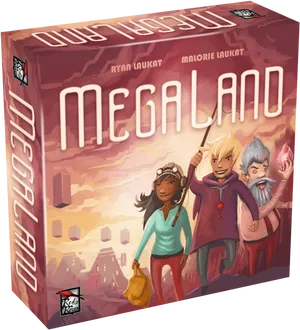 Mega Land Board Game Box Art