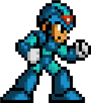 Mega Man Pixel Art Sprite