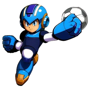 Mega Man Soccer PNG 06242024