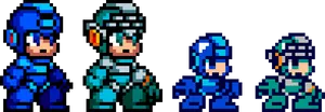 Mega Man Sprite Comparison PNG image