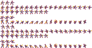 Mega Man Sprite Sheet Animation