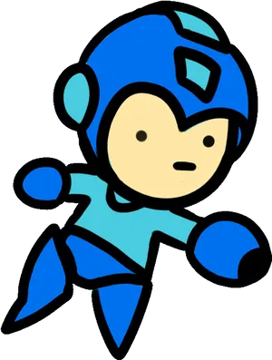 Mega_ Man_ Stylized_ Artwork.png PNG