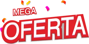 Mega Oferta Sale Sign PNG image