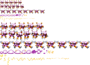 Megaman Animated Sprite Sheet PNG image