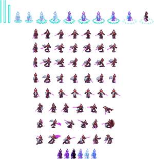 Megaman Character Sprite Sheet PNG image