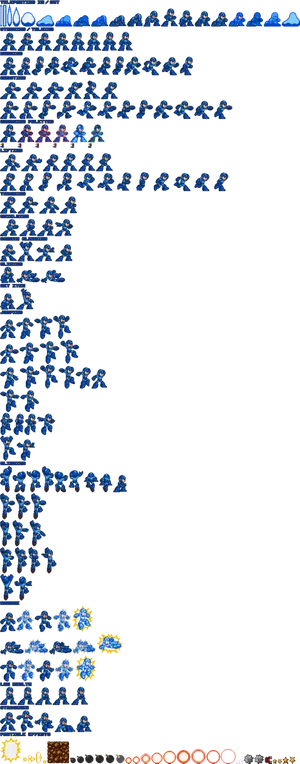 Megaman Sprite Animation Sheet