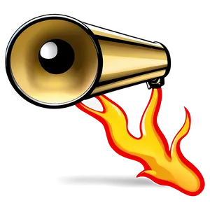Megaphone With Flames Png Fce45 PNG image