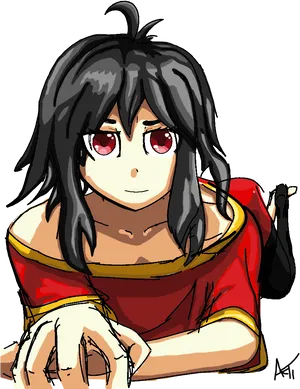 Megumin Anime Character Portrait PNG image