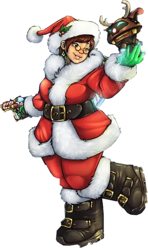Mei Overwatch Holiday Skin PNG image