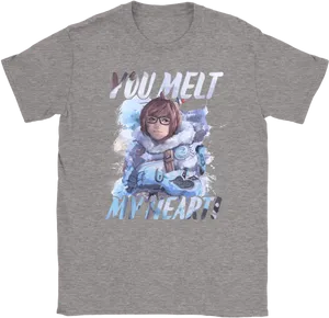 Mei Overwatch You Melt My Heart Shirt PNG image