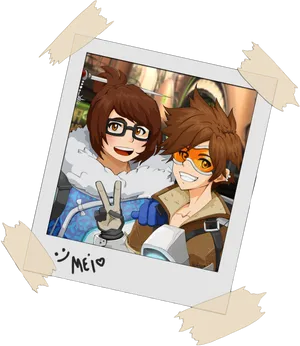 Meiand Friend Overwatch Selfie PNG image
