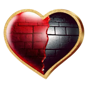 Melancholy Broken Heart Emoji PNG Isc80 PNG
