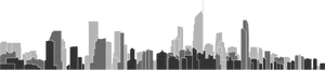 Melbourne Skyline Silhouette PNG image