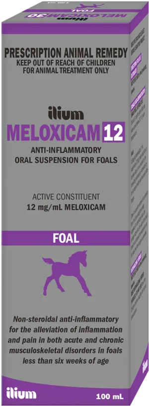 Meloxicam12 Anti Inflammatory Oral Suspension For Foals PNG image