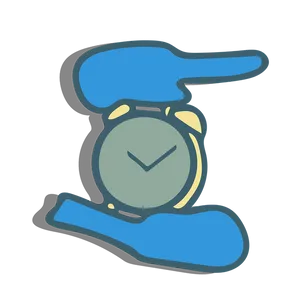 Melting Clock Illustration