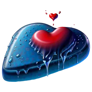 Melting Heart Clipart Surreal PNG 05252024 PNG