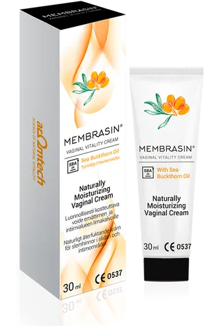 Membrasin Vaginal Vitality Cream Packaging PNG image