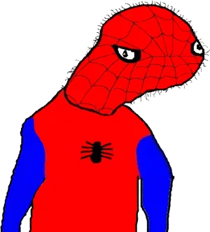 Meme Man Spiderman Parody PNG image