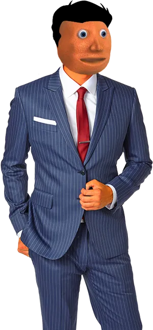 Meme Manin Suit PNG image