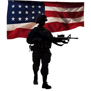 Memorial Day Soldier Silhouette Png 05212024 PNG image