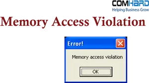 Memory Access Violation Error Dialog PNG image