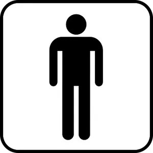Men Restroom Sign Icon PNG image