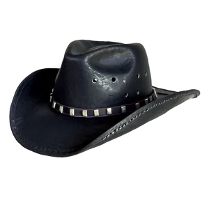 Men's Black Cowboy Hat PNG 65