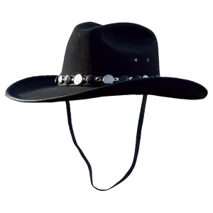 Men's Black Cowboy Hat PNG 82