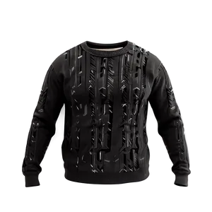 Men's Black Sweater Png Pwq10 PNG image