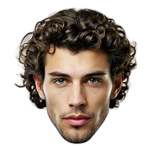 Men's Perm Hair PNG Pby