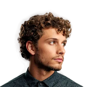 Men's Perm Hairstyle Png Gyl97 PNG image