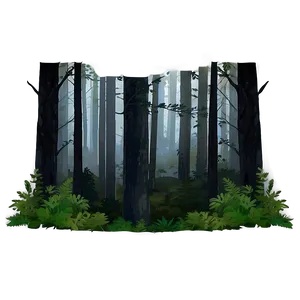 Menacing Dark Forest Png 06252024 PNG image