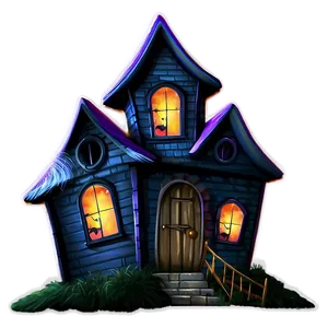 Menacing Haunted House Png 06252024 PNG image