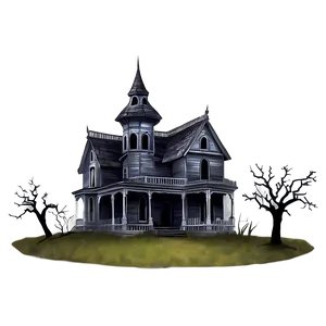 Menacing Haunted House PNG Wis8 PNG