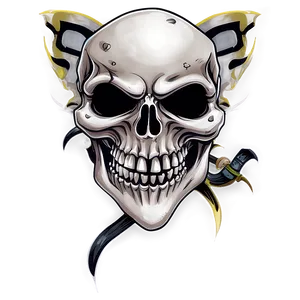 Menacing Pirate Flag PNG 26