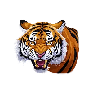 Menacing Tiger Growl PNG Xhu75 PNG