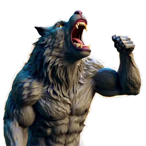 Menacing Werewolf Howl Png Hso40 PNG image