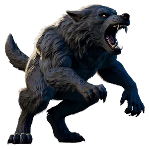 Menacing Werewolf Howl Png Xuw92 PNG image