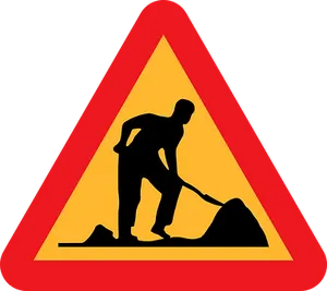 Menat Work Sign Graphic