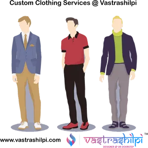 Mens Custom Clothing Advertisement PNG image