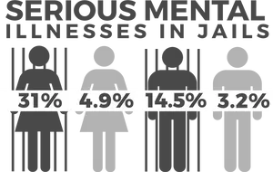 Mental Illness Statisticsin Jail PNG image