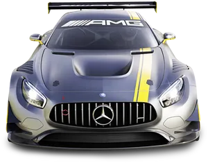 Mercedes A M G_ G T3_ Race_ Car_ Front_ View.png PNG image