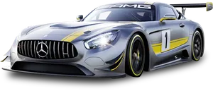 Mercedes A M G G T3 Racecar Side View PNG image