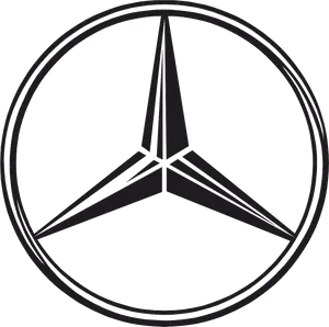 Mercedes Benz Logo Silhouette PNG image